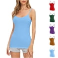 thumbnail image 1 of Paiwinds Women's Bralette Camisole with Removable Pads Adjustable Straps Comfortable Loungewear for Sleep & Daily Wear, 1 of 7