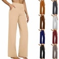 thumbnail image 1 of Paiwinds Women's Casual Loose Wide Leg High Waist Pockets Yoga Pants for Fitness Workout Running Sports Athletic Trousers, 1 of 9