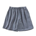 thumbnail image 1 of Paiwinds Women's Classic Casual Cotton Shorts with Drawstring and Pockets, Elastic Waist, Loose Fit Comfortable Summer Shorts, Multiple Colors., 1 of 7