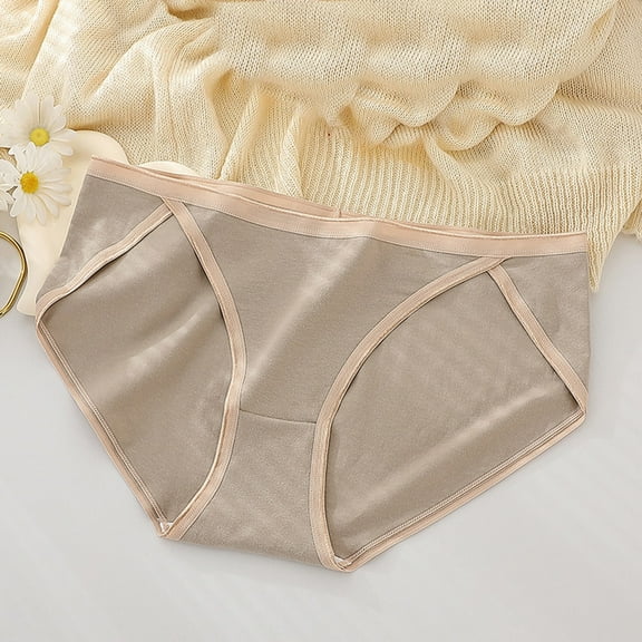 Paiwinds Women’s Color Blocked High Slit Briefs, Seamless Plus Size Underwear Made from Soft Cotton for Casual Comfort, Size L-4XL