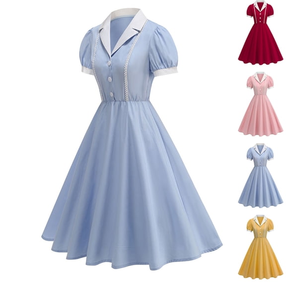 Paiwinds Women's Elegant Wedding Guest Dress, Short Sleeve V-Neck Flowy A-Line Maxi Dress for Special Occasion, Party or Ceremony