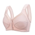thumbnail image 1 of Paiwinds Women's Front Closure Wirefree Bra, Thin Comfortable Breathable Seamless Gathering for Everyday Wear & Support, 1 of 9