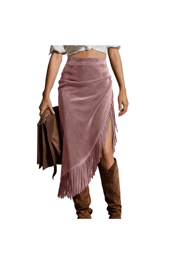 Women's Gothic Layered Punk Lace Irregular Long Skirt with Elastic Waist, Soft Flowy Polyester for Party Gothic Style