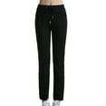 thumbnail image 1 of Paiwinds Women's High Waist Flare Yoga Pants with Pockets Nylon Spandex Tummy Control Bootcut Leggings, 1 of 8