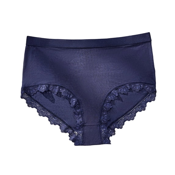 Paiwinds Women's High Waist Thong Panties - Seamless Lace Underwear for a Sleek Appearance, Breathable Polyester Spandex Blend for All-Day Comfort