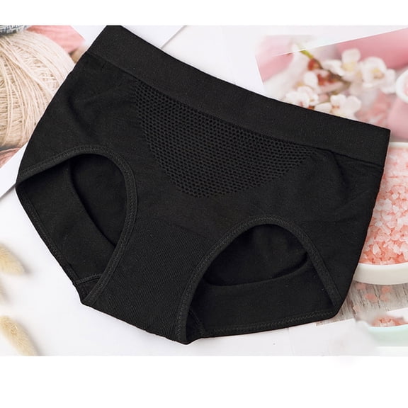 Paiwinds Women’s Honeycomb Warm Abdominal & Hip Lifting Briefs, Antibacterial Compression Underwear for Gentle Shaping, One Size Free Size