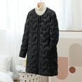 thumbnail image 1 of Paiwinds Women's Mid-Length Slim Down Jacket Removable Hood Lightweight Zipper Front Coat for Casual Wear and Cold Weather Layering, 1 of 9