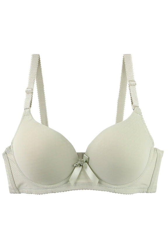 Women's Lace Push Up Bras, Seamless Everyday Bra for Women, Comfort Breathable T Shirt Bras, Back Closure Full Coverage Plunge Underwire Bras,Cup 75C-100C