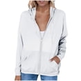 thumbnail image 1 of Paiwinds Women's Lightweight Hooded Sun Protection Jacket - Long Sleeve Zip Up UV Blocking Coat with Pockets for Spring Summer, 1 of 9