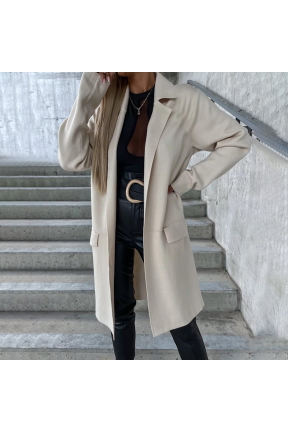 Women's Long Button Coat Soft Material Warm Heritage Style Peacoat for Colder Days and Elegant Winter Fashion