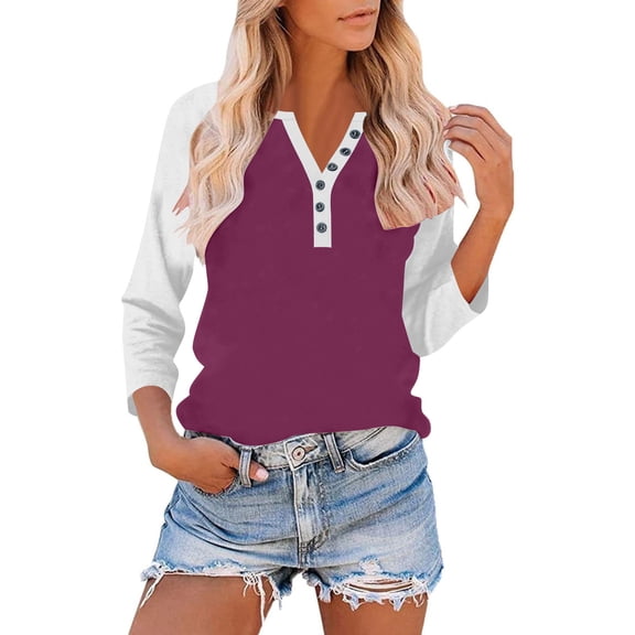 Paiwinds Women's Long Sleeve V-Neck Blouse, Elegant Button Up Design for Office Wear Formal Occasions and Polished Casual Looks, Soft Breathable