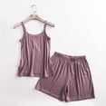 thumbnail image 1 of Paiwinds Women's Pajama Set - Loose Suspender Halter Neck Top & Breathable Shorts, Cotton Blend Perfect for Summer Comfort, 1 of 5