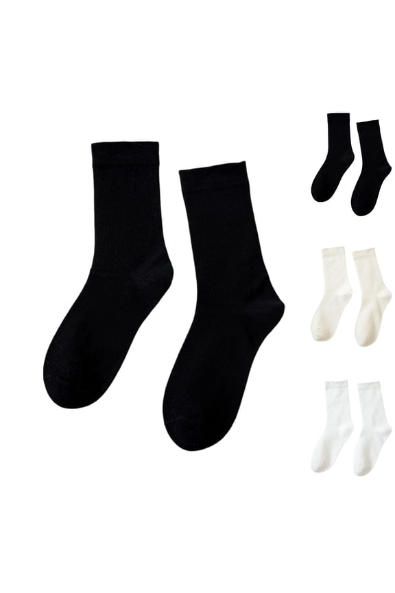 Women's Mid-Calf Wool Blend Socks Soft Breathable Winter Warm Socks for Daily Wear and Gift