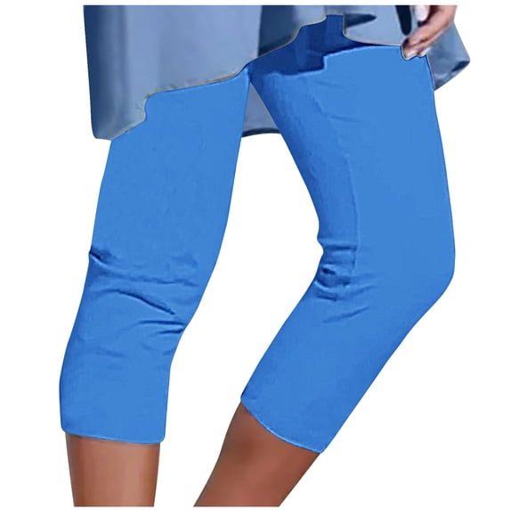 Paiwinds Women's Mid Rise 7/8 Yoga Pants Slim Fit Running Leggings with Pockets Breathable