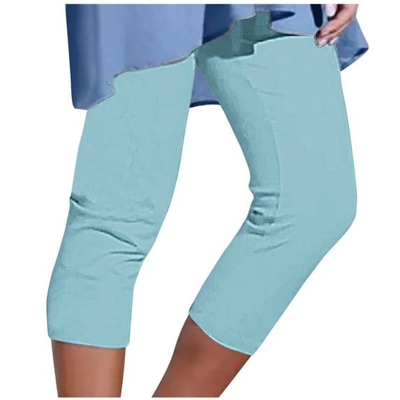 Paiwinds Women's Mid Rise 7/8 Yoga Pants Slim Fit Running Leggings with Pockets Breathable