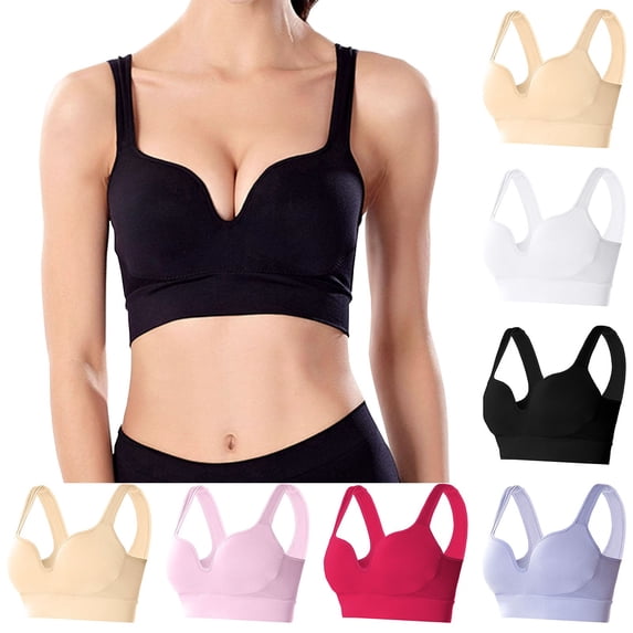 Paiwinds Sports Bras for Women Plus Size Push Up Yoga Fitness Running Shockproof Secure Larger Busts High-Impact