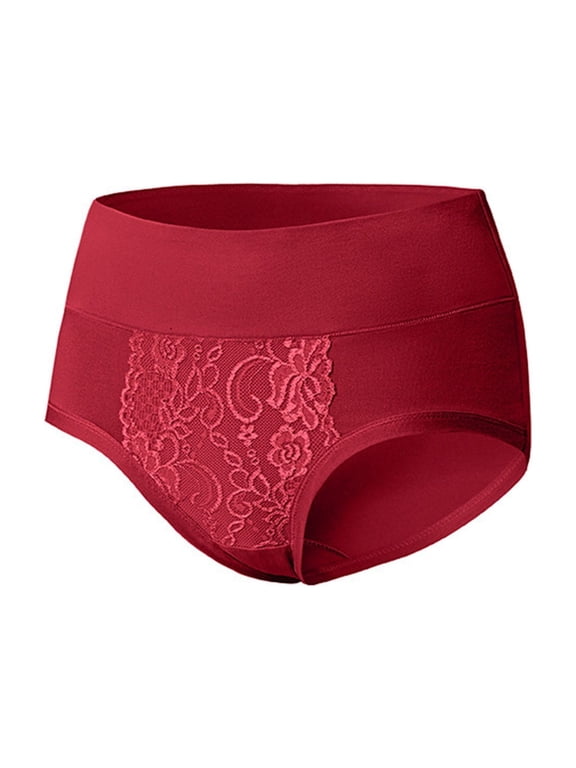 Women‘s Postpartum High Waist Cotton Briefs - Abdominal Support & Hip Lifting Underwear with Embossed Pattern, Wide Size Range for Comfortable Recovery
