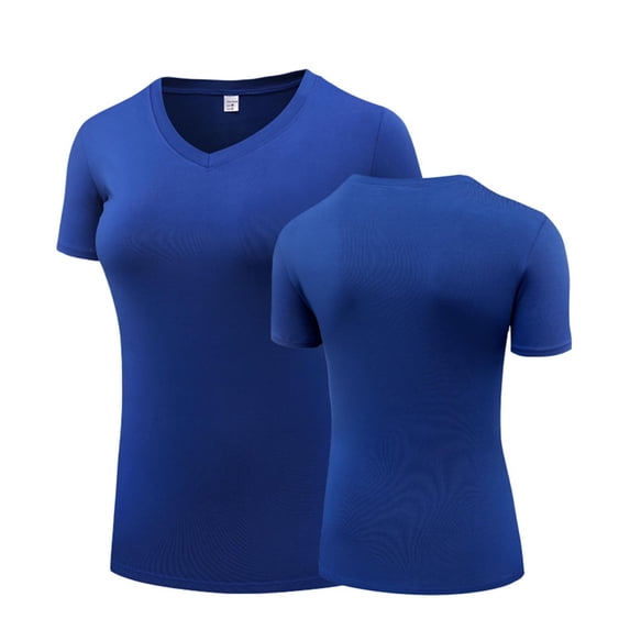 Paiwinds Women's Round Neck Long Sleeve Top Casual Solid Color Blouse Soft Nylon Spandex Stretchy