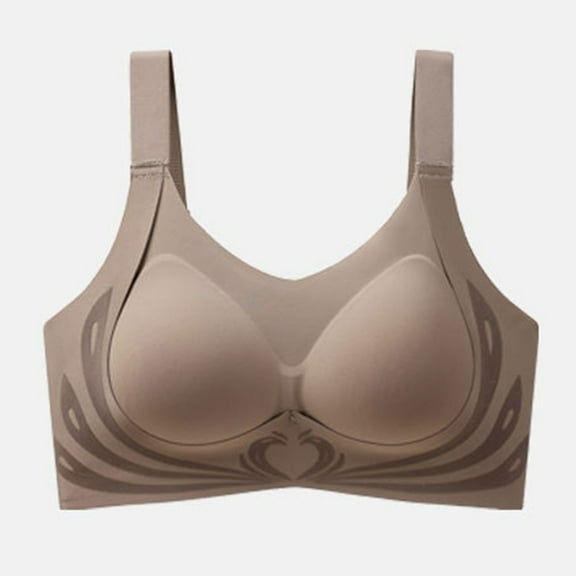 Paiwinds Women's Seamless Lifting Shaping Bra - No Underwire Gathering Side Coverage Plus Size Support for Invisible Daily Wear