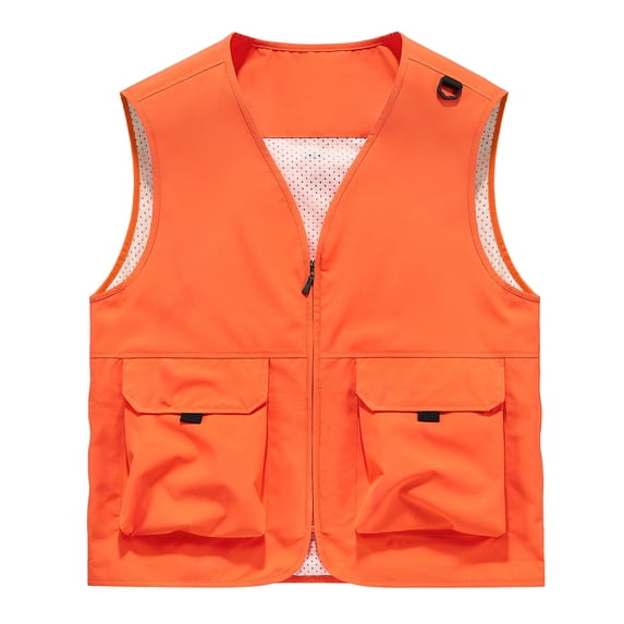 Paiwinds Women's Sleeveless Utility Vest with Multi Pockets - Lightweight V-Neck Zipper Outdoor Work Vest for Hiking, Photography, Travel - Casual Summer Tank Top