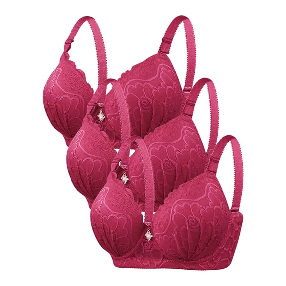 Paiwinds Women's Solid Color Underwire D-Cup Bra for Fuller Figures, Supportive Gathering and Sleek Look with Thin Cup Design, Perfect for Everyday Confidence and Comfort