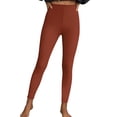 thumbnail image 1 of Paiwinds Women's Solid Stretchy Yoga Leggings, Mid Rise Skinny Fit with Peach Hip Lift, Breathable Poly/Spandex, for Running, Gym & Casual, Multicolor., 1 of 9