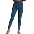 thumbnail image 1 of Paiwinds Women's Solid Stretchy Yoga Leggings, Mid Rise Skinny Fit with Peach Hip Lift, Breathable Poly/Spandex, for Running, Gym & Casual, Multicolor., 1 of 8