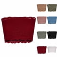 thumbnail image 1 of Paiwinds Women's Strapless Bandeau Bra, Solid Color Lace Trim Wirefree Comfort for Off Shoulder Tops, Everyday Invisible Wear, 1 of 9