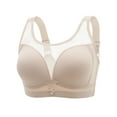 thumbnail image 1 of Paiwinds Bralette for Women Front Closure Wirefree Plus Size Breathable Mesh Comfort Everyday Underwear, Size 36BC-44BC, 1 of 8