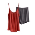 thumbnail image 1 of Paiwinds Women's Pajama Set - Summer Suspender Halter Neck Top with Loose Shorts, Soft Cotton Blend Comfortable Fit for Hot Weather Days, 1 of 3
