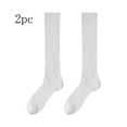 thumbnail image 1 of Paiwinds Women's Thin Ribbed Knee High Socks Breathable Cotton Blend Crew Socks for Spring Summer Casual Wear, 1 of 4
