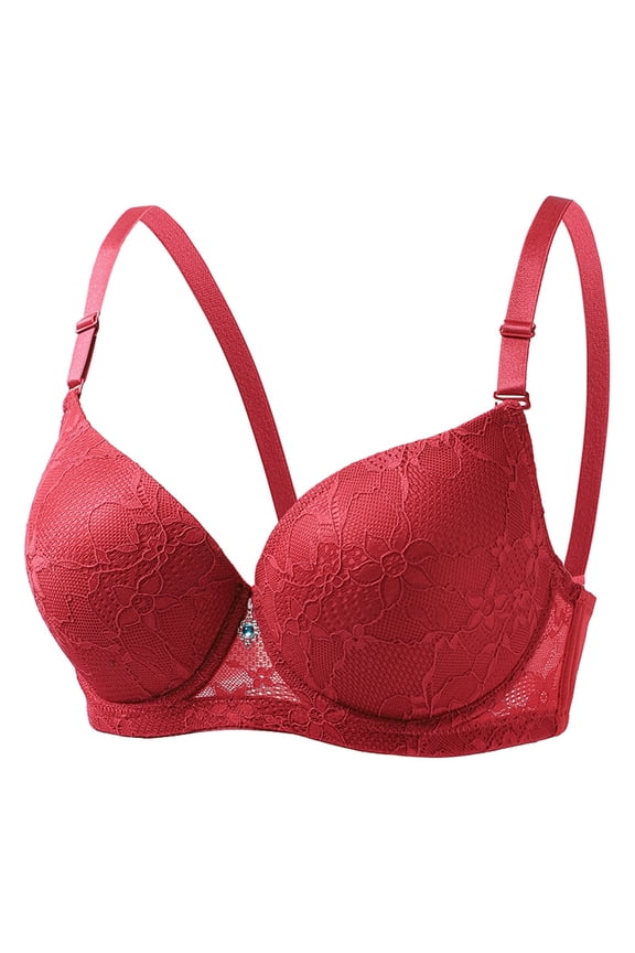 Women's Underwire Everyday Bra, Solid Color Seamless Comfort Thin Cup Traditional Style Bra with Light Support for Daily Use