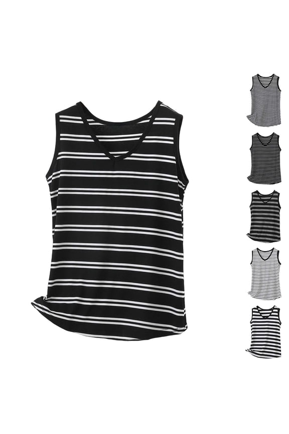 Women's V-Neck Sleeveless Modal Cotton Polyester Solid Color Casual Tank Top 2026 Fashion Trendy Lightweight Breathable Comfortable Everyday Blouse
