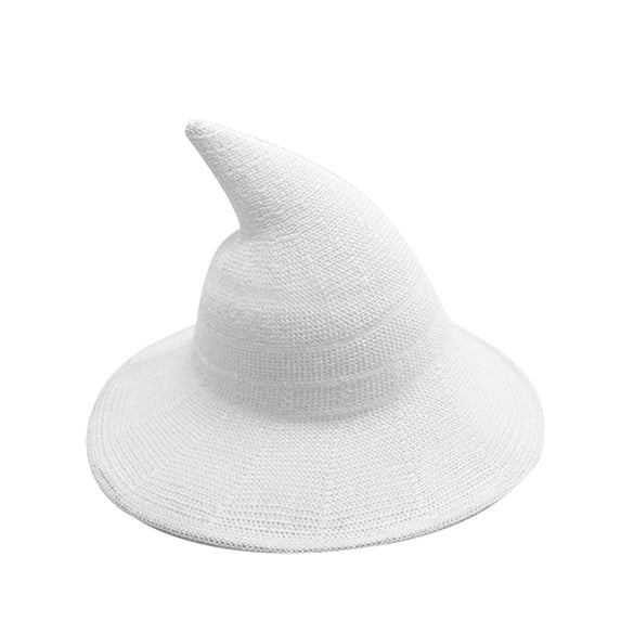 Paiwinds Women's Wool Wizard Hat Pointed Wide Brim Halloween Costume Accessory for Cosplay Party Magician Sorcerer Themed Events Adjustable Warm Winter Fashion Hat