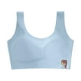 thumbnail image 1 of Paiyanr Children Young Girls Solid Color Developmental Bra Soft Comfortable Breathable Children Thin Style Student Bra Underwear Light Blue, 1 of 7