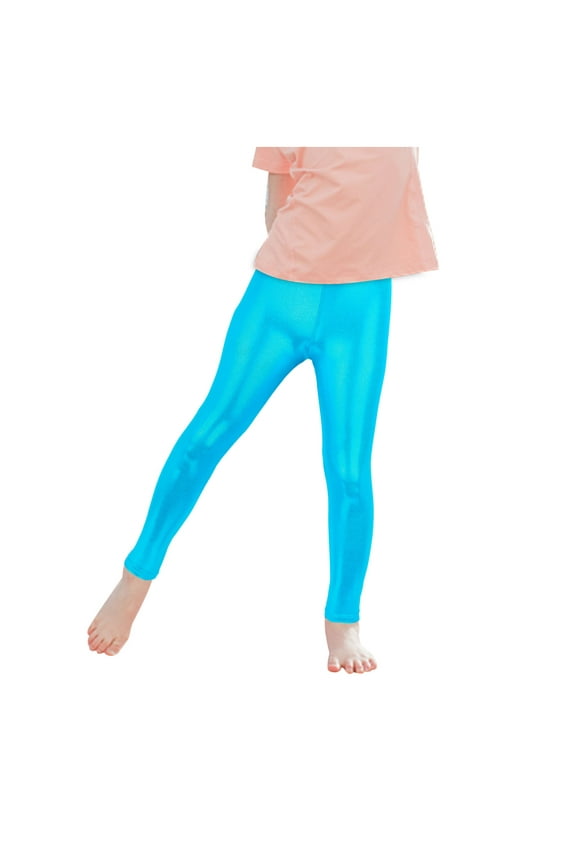 Toddler Boys Girls Tight Yoga Pants Kids High Elasticity Breathable Fitness Dance Pants Solid Color Leggings Yoga Sports Long Pants Blue
