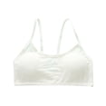 thumbnail image 1 of Paiyanr Tween Girls Cotton Camisole Bra Primary and Secondary School Solid Color Soft Comfortable Adolescent Bra Yellow, 1 of 5