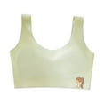 thumbnail image 1 of Paiyanr Tween Young Girls Solid Color Developmental Bra Soft Comfortable Breathable Children Thin Style Student Bra Underwear Yellow, 1 of 6