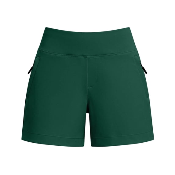 TFEOQRY Women's High Waist Yoga Shorts with Zipper Pockets Lightweight Stretchy for Summer Running Sports and Daliy Wear