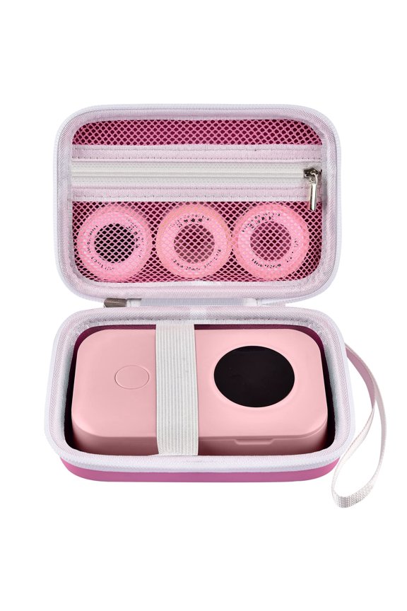 Case for Phomemo D30 D35 M02/ M02S/ M02 for NELKO Label Maker, for NIIMBOT for JADENS for Memoking for SUPVAN Labeler Sticker (Box Only) - Pink