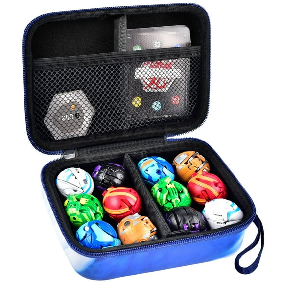 CULEUTIL Case for Bakugan for Baku Gear Pack, Toys Organizer Storage for Bakucores Cards (Box Only) Blue