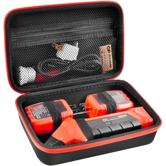 CULEUTIL Case for ET310 Tool AC Circuit Breaker Finder 80041 Outlet Repair Tool Kit RT250 Integrated GFCI Receptacle Tester - Black
