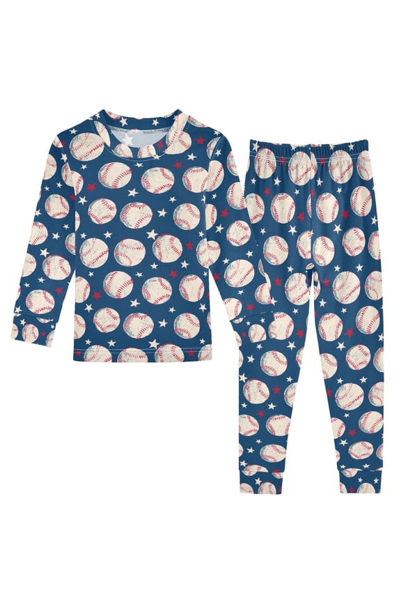 Pajama Baseball Cute Comfortable Cotton Two-piece Pajama Set