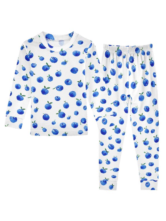 Pajama Blueberry Cute Comfortable Cotton Two-piece Pajama Set