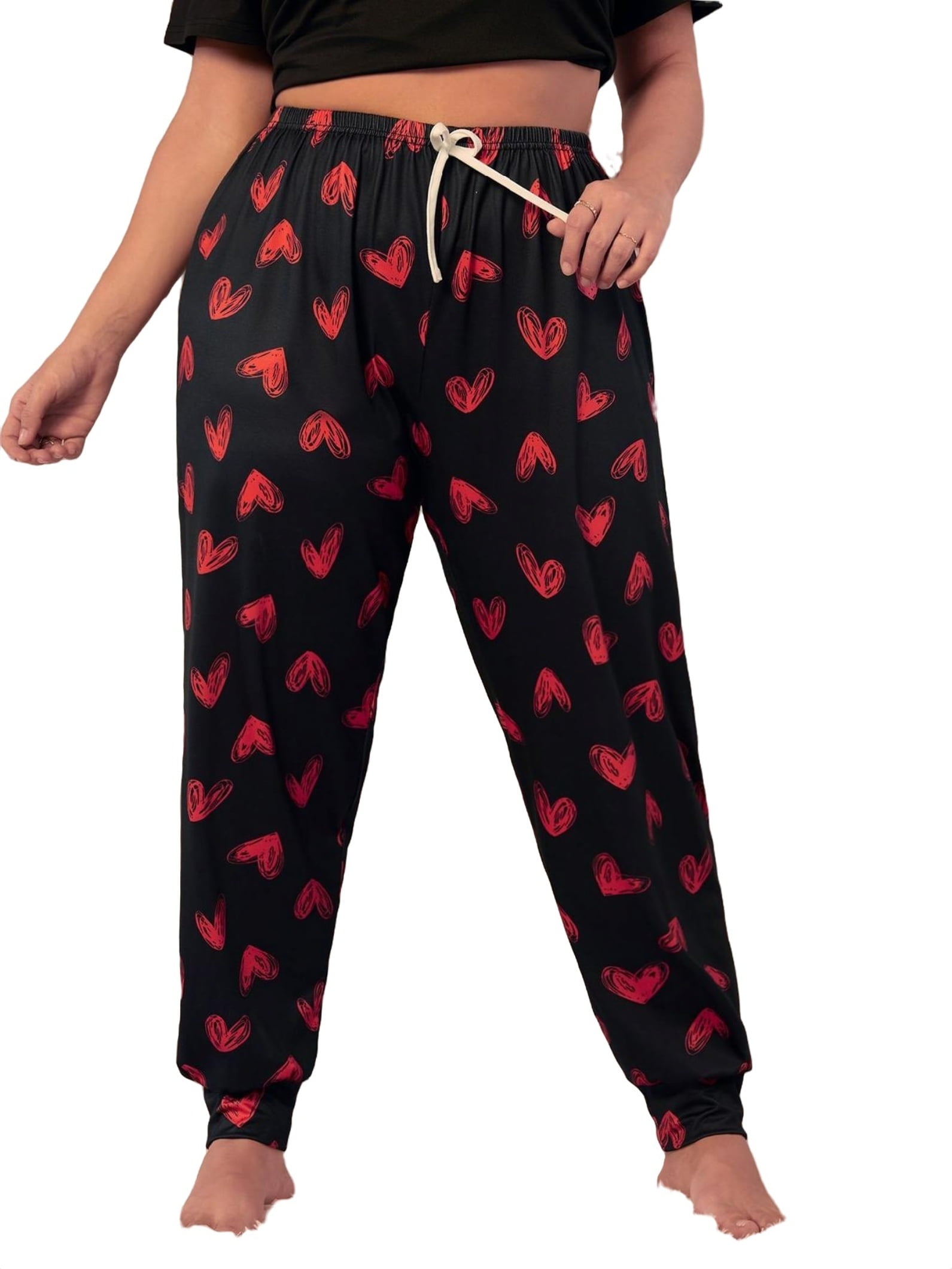 Pajama Bottoms Black Plus Size Sleep Bottoms Women s Walmart