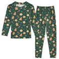 thumbnail image 1 of Pajama Gingerbread Man Christmas Cute Comfortable Cotton Two-piece Pajama Set, 1 of 7