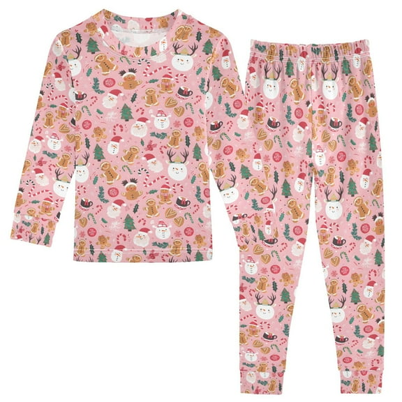 Pajama Gingerbread Man Snowman Cute Comfortable Cotton Two-piece Pajama Set