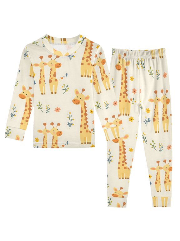 Pajama Giraffe Two Cute Comfortable Cotton Two-piece Pajama Set