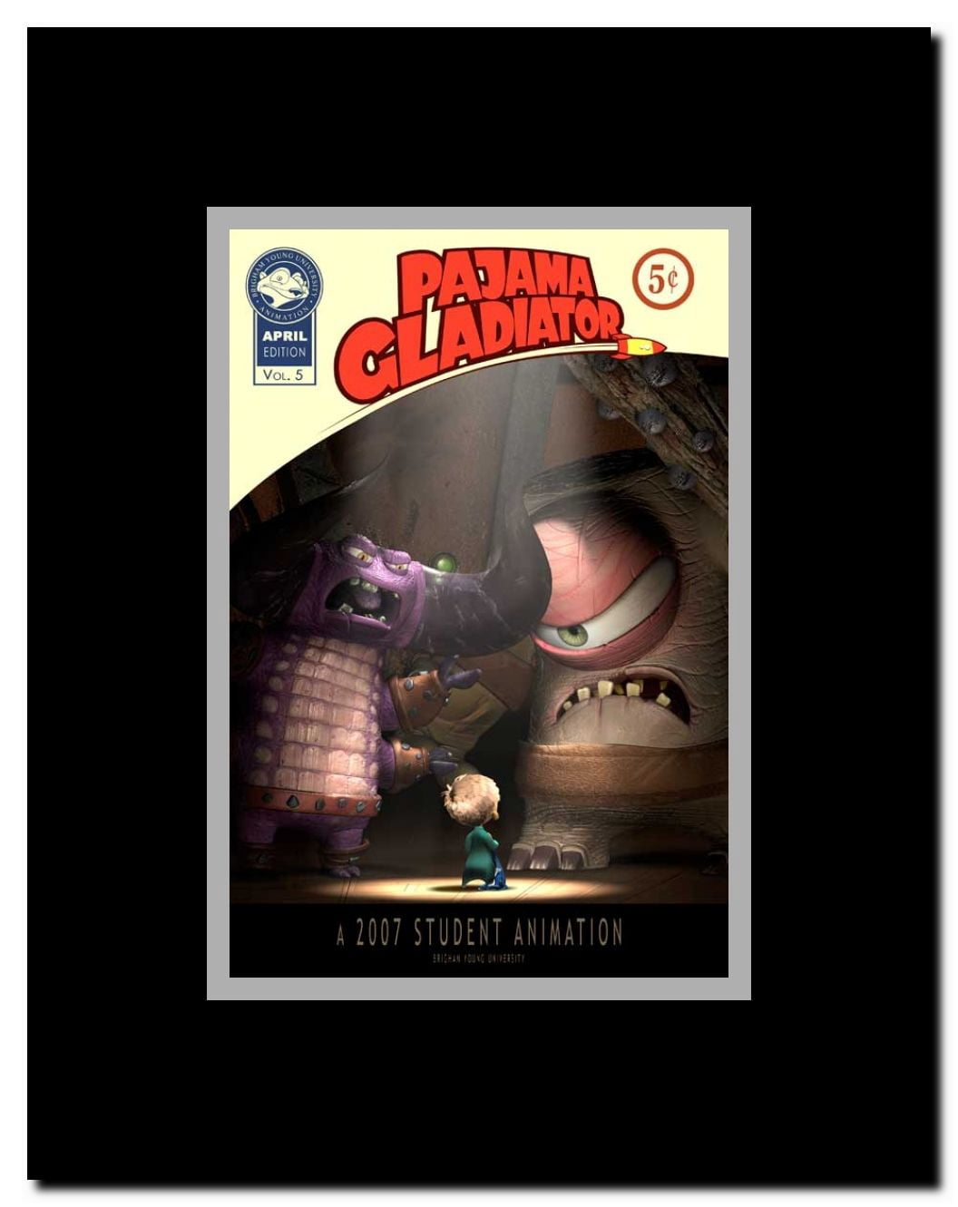 Pajama Gladiator Framed Movie Poster