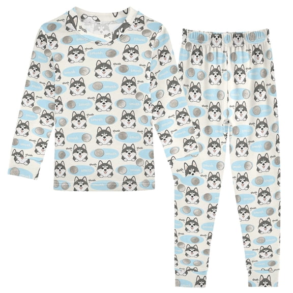 Pajama Husky Cute Comfortable Cotton Two-piece Pajama Set